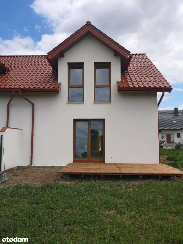 Dom w zabudowie bliźniaczej z dużym ogrodem ,Stanowice|POMPA CIEPŁA - Pełny obrazek: 4/17