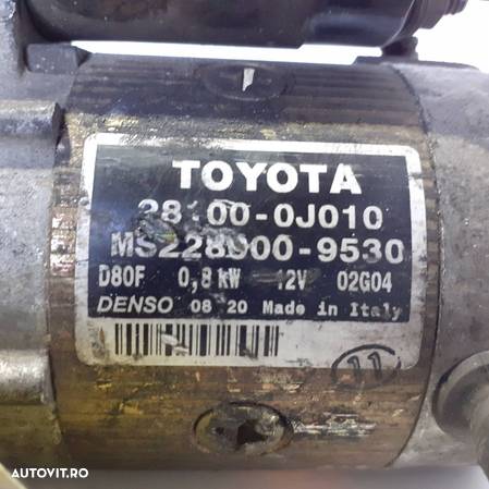 Electromotor Toyota Yaris 1.0 - 1.3 Benzina | 28100-0J010 | MS228000-9530 - 4