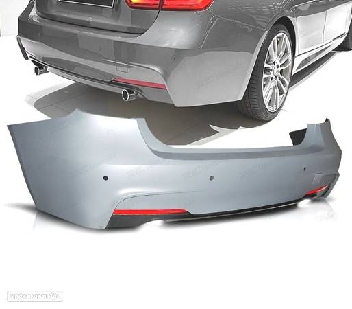 PARA-CHOQUE TRASEIRO PARA BMW F30 F35 12-19 LOOK M TECH PDC - 1