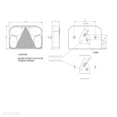 Lampa stop remorca FRISTOM FT 88 - 4