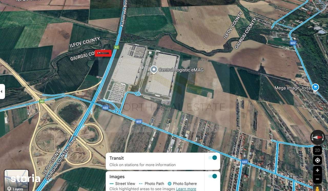 Teren intravilan 1 ha – Ciorogârla, deschidere directă la A1, viz-a-vi-2