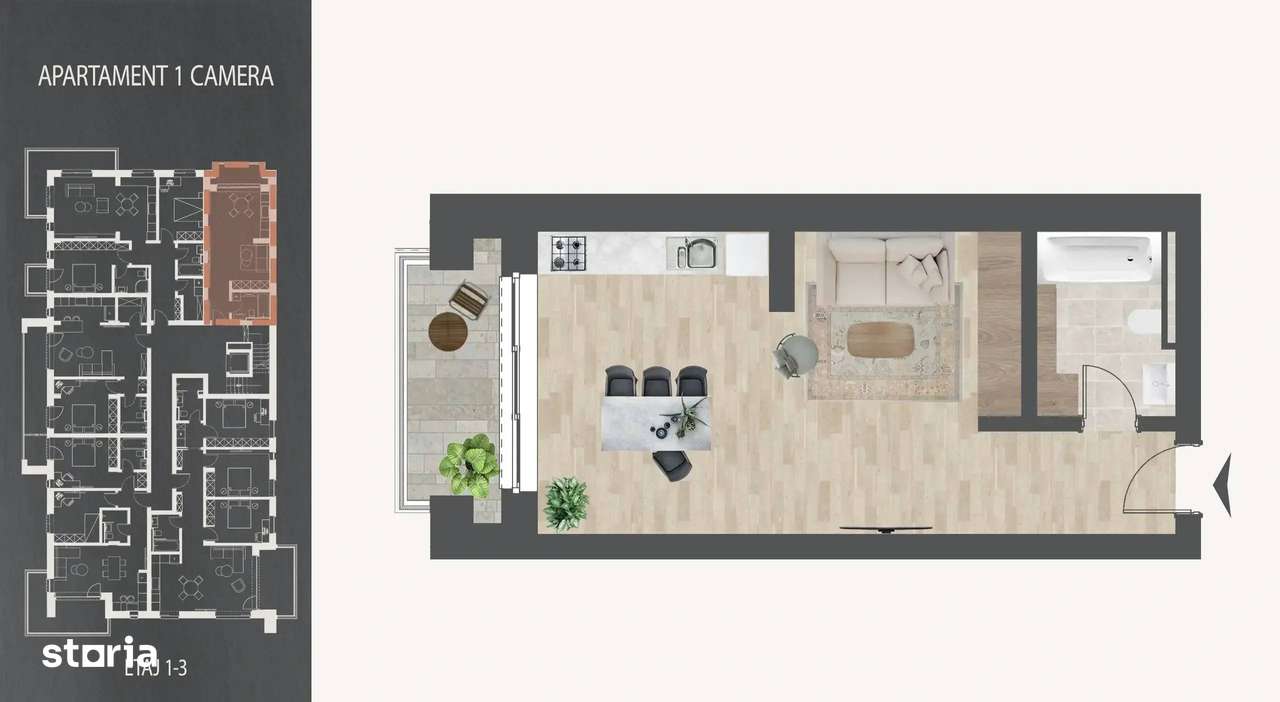 Garsoniera Titan Theodor Pallady Metrou Nicolae Teclu - Imagine principală: 3/3