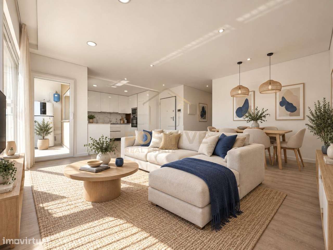 T3 em Santa Marta do Pinhal | Suite, 2 varandas e zona social de 31 m2-0