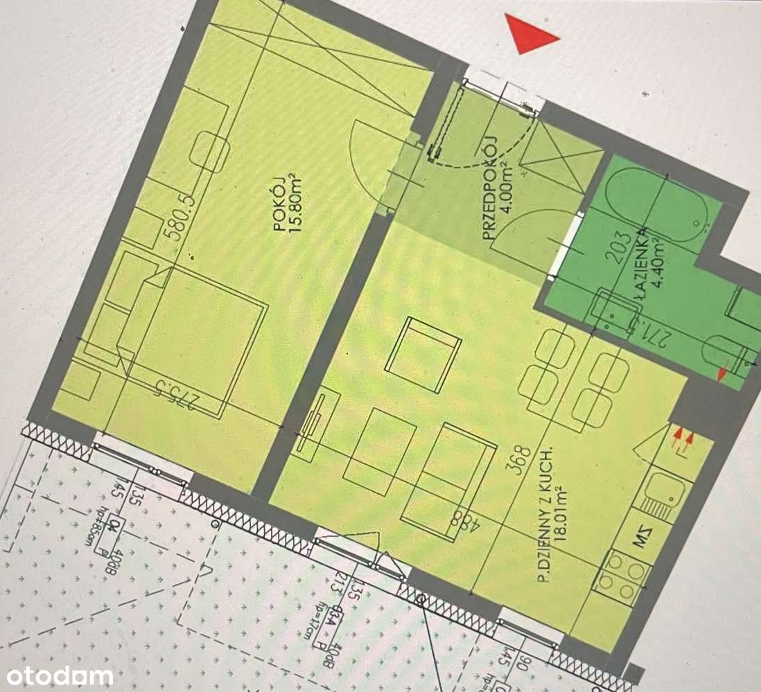 Mieszkanie  2 pokojowe z prywatnym ogródkiem na Muchoborze Wielkim-12