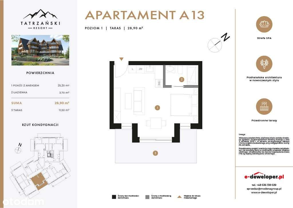 Tatrzański Resort Apartament A13 - Pełny obrazek: 4/11