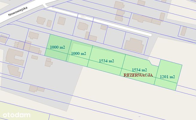 Kompleks działek budowlanych 1000m2 - 1534m2