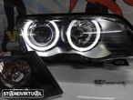 Farois angel eyes BMW E46 4 portas / limosine 98-01 fundo preto (material novo) - 17
