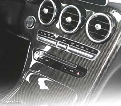 FRISOS INTERIORES DECORATIVOS PARA MERCEDES W205 14-18 CARBONO - 3