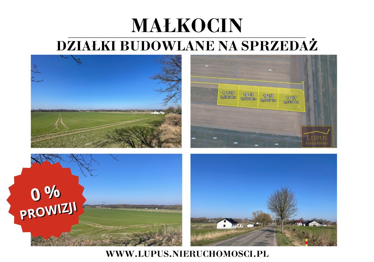 Działki budowlane w Małkocinie