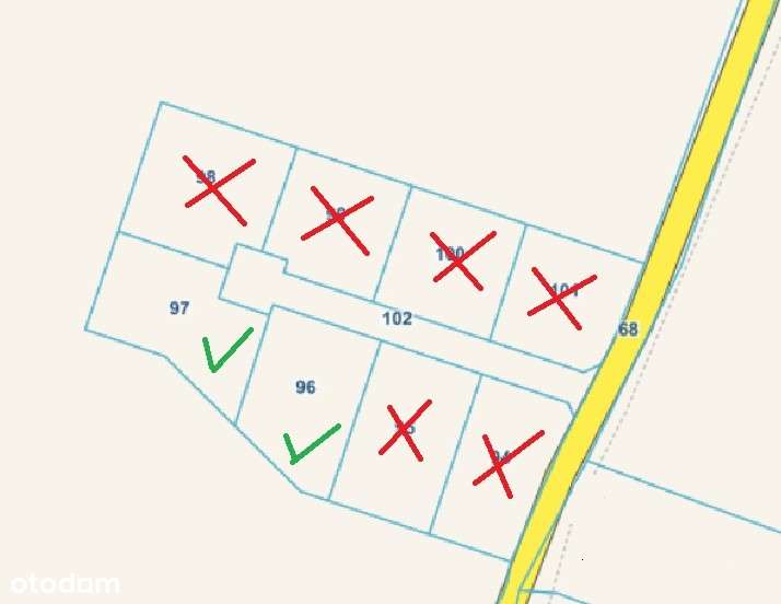 Działki w Jarosławkach 2 z 8szt po 50zł/m2-0