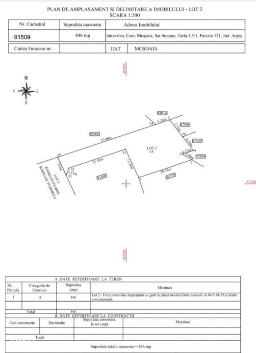 Teren intravilan 446 mp Pitesti-Strada Pinilor, zona exclusivista - Imagine principală: 2/4