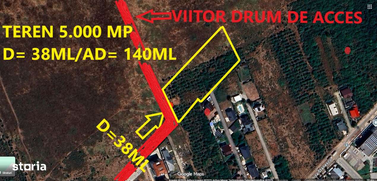 Mogosoaia-Teren 5.000 mp Str. Nichita Stanescu – Pretabil Proiect Im - Imagine principală: 1/3