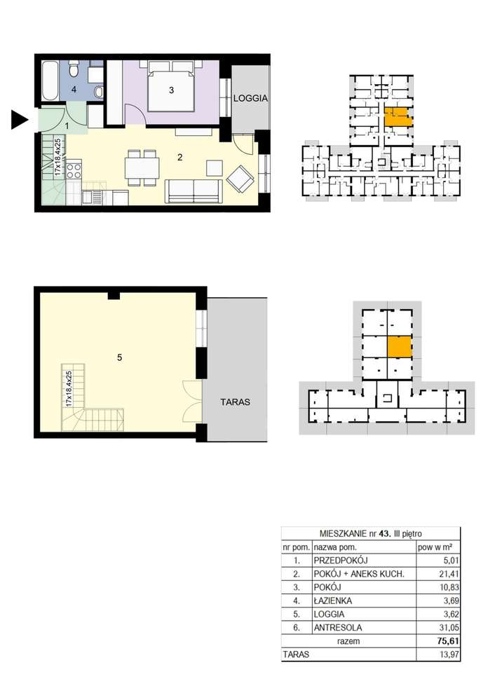 Na Pańskiej Górze | mieszkanie 43 - Pełny obrazek: 2/8
