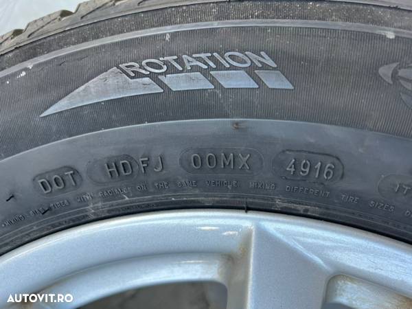 Jante bmw X5 e70f15 x6 e71f16 cu cauc 255/55R18 Michelin vara dot 2016 4-5mm 85jx18is46 - 12