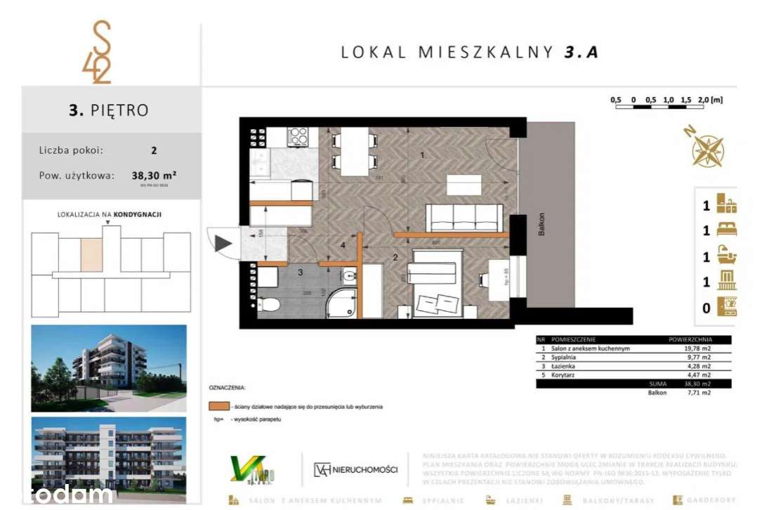 SZPITALNA 42| MIESZKANIE 3.A | 3 PIĘTRO - Pełny obrazek: 1/1