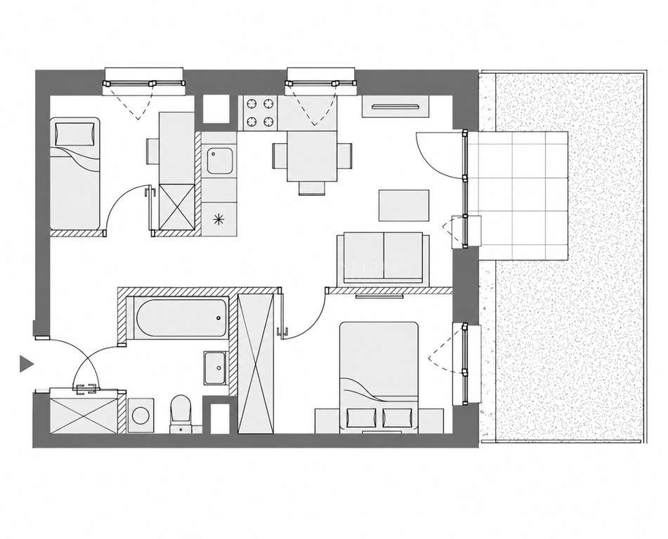 ⚡Nowe 3 pokoje⚡Ogródek⚡Klimatyzacja⚡Parking⚡-18