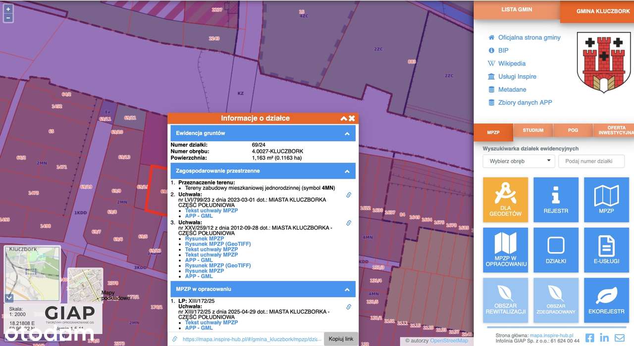 Rezerwacja - Działka budowlana 12 arów w Kluczborku - Pełny obrazek: 5/6