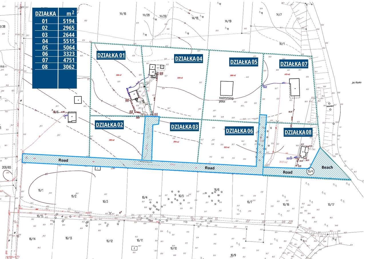 Garbicz - działka 5515 m² z budynkiem mieszkalnym nad jeziorem-12