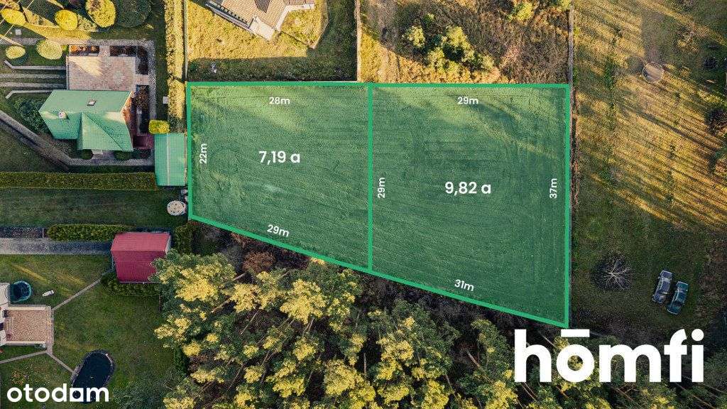 Działka budowlana przy lesie / jezioro Niesłysz - Pełny obrazek: 2/12