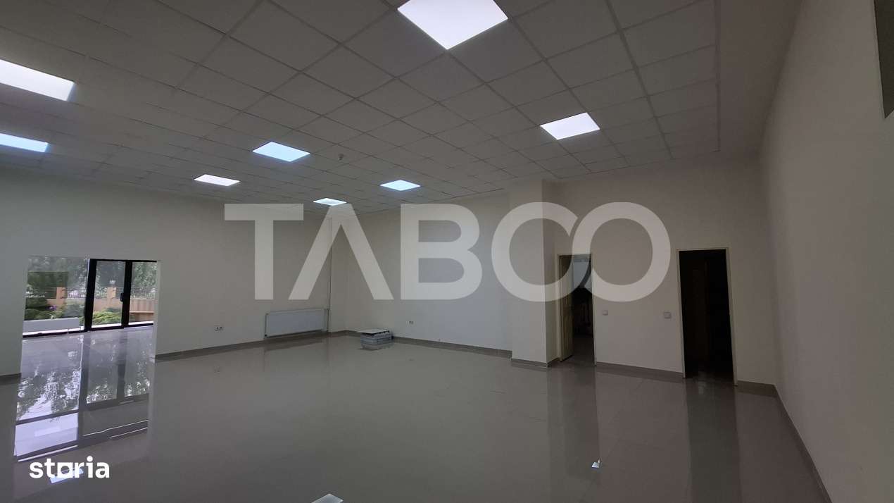 Spatiu comercial cu 2 camere 132 mpu parter cu vad auto Turnisor Sibiu - Imagine principală: 2/6