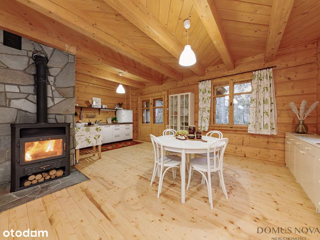 Dom z bala w stylu góralskim - las 1,5 ha-4