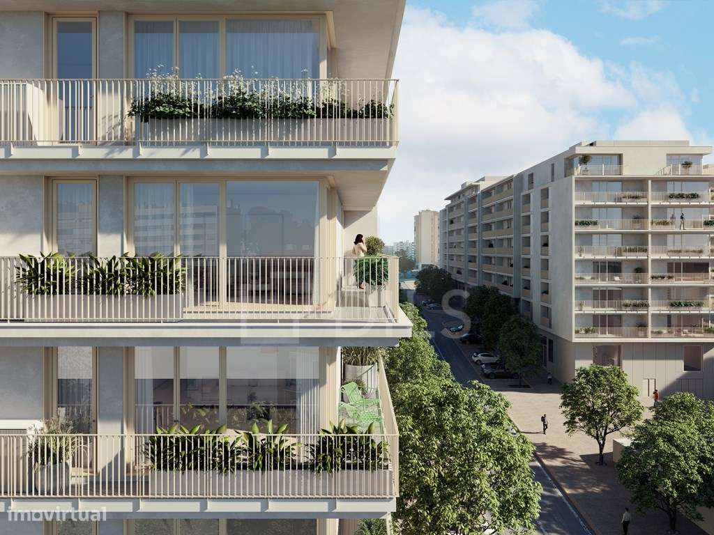 Apartamento T2 com varanda no novo empreendimento no campo Grande - Grande imagem: 3/77