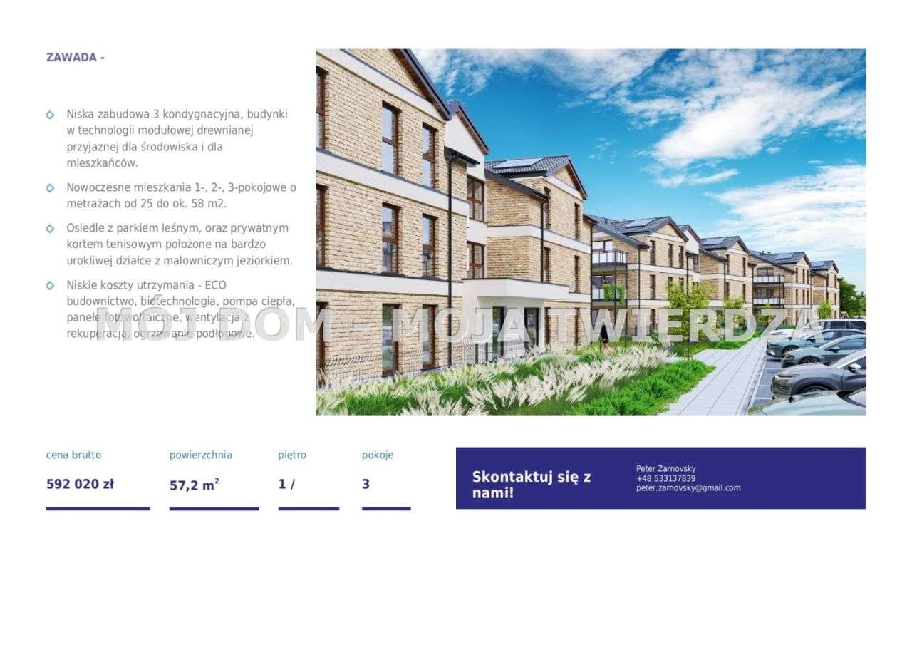 3-pokojowe mieszkanie w ekologicznym osiedlu z pompą ciepła — Zawada-6