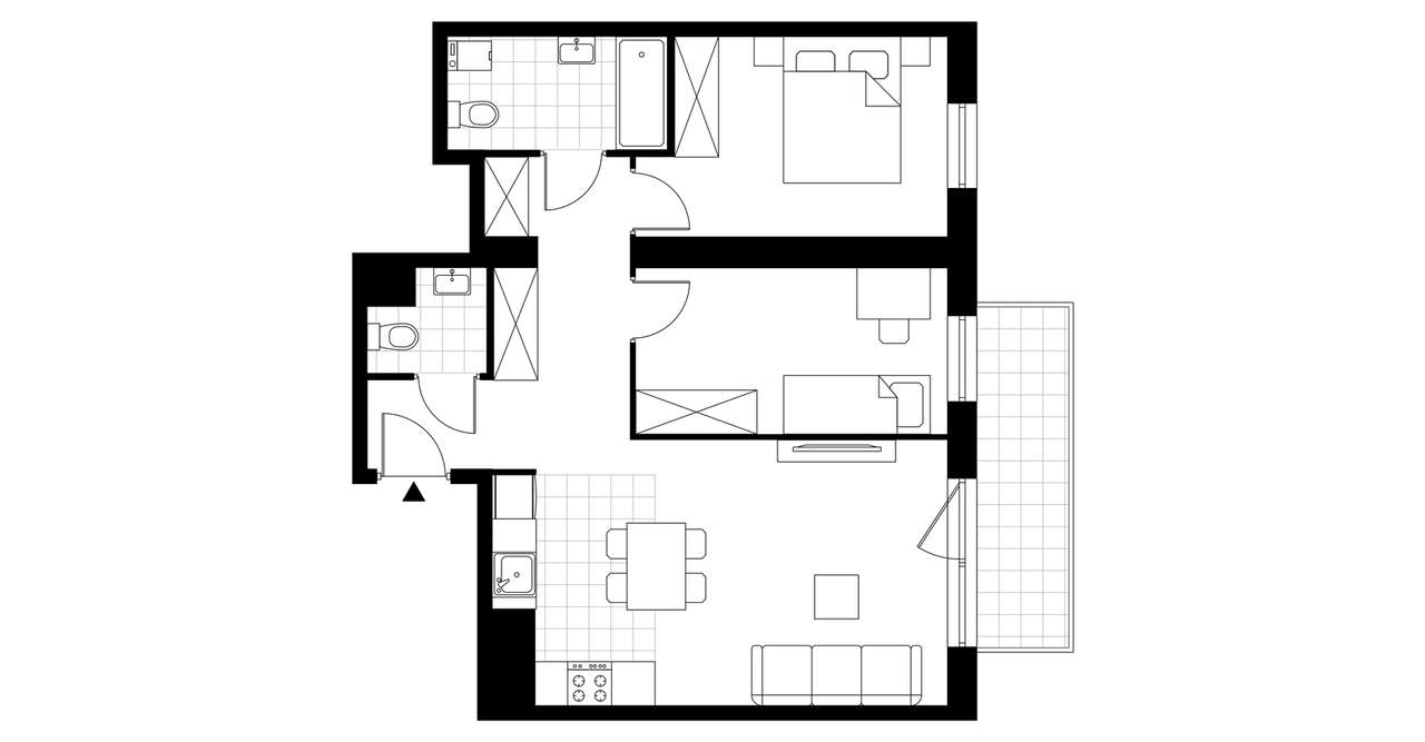 3-pokojowe mieszkanie 56m2 + balkon Bez Prowizji - Pełny obrazek: 3/8