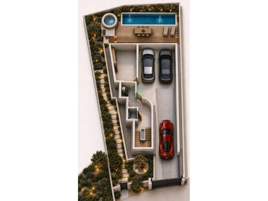 Lote com projeto aprovado, piscina e vistas de mar, centro de Tavir...-11