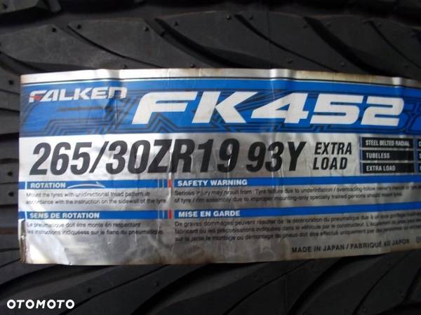 FALKEN FK 452 265/30R19 93Y 2017 NOWA - 1