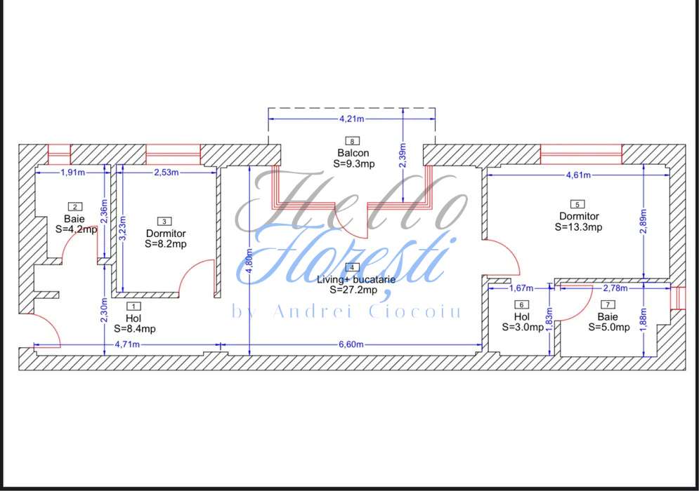 Apartament 3 camere ,70 mp ,zona Borhanci , Cluj-10
