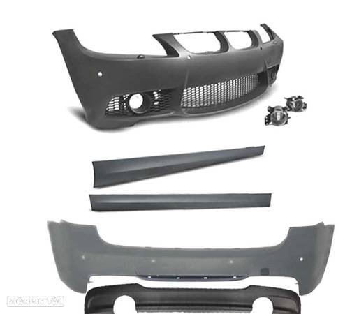 KIT CARROÇARIA LOOK M3 PARA BMW E91 05-08 COM PDC + LAVA FAROS - 2