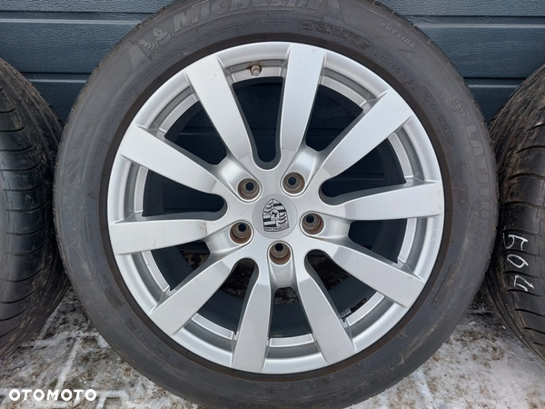 PORSCHE CAYENNE KOŁA FELGI LETNIE R20 9J ET57 5X130 275/45 R20 MICHELIN LATITUDE SPORT NO DOT20 ORYGINAŁ PROSTE ! - 3