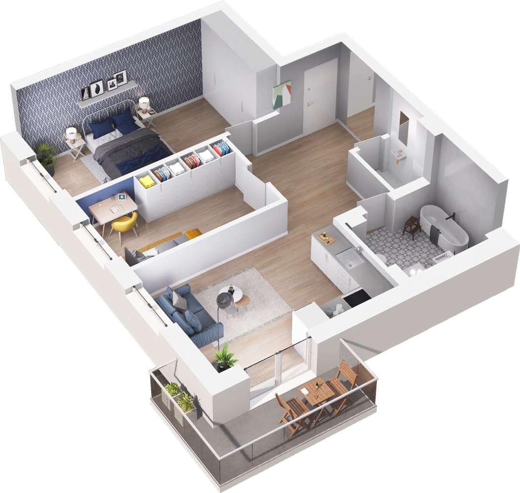 Stary Browar | mieszkanie 3-pok. | 4M19 - Pełny obrazek: 3/12