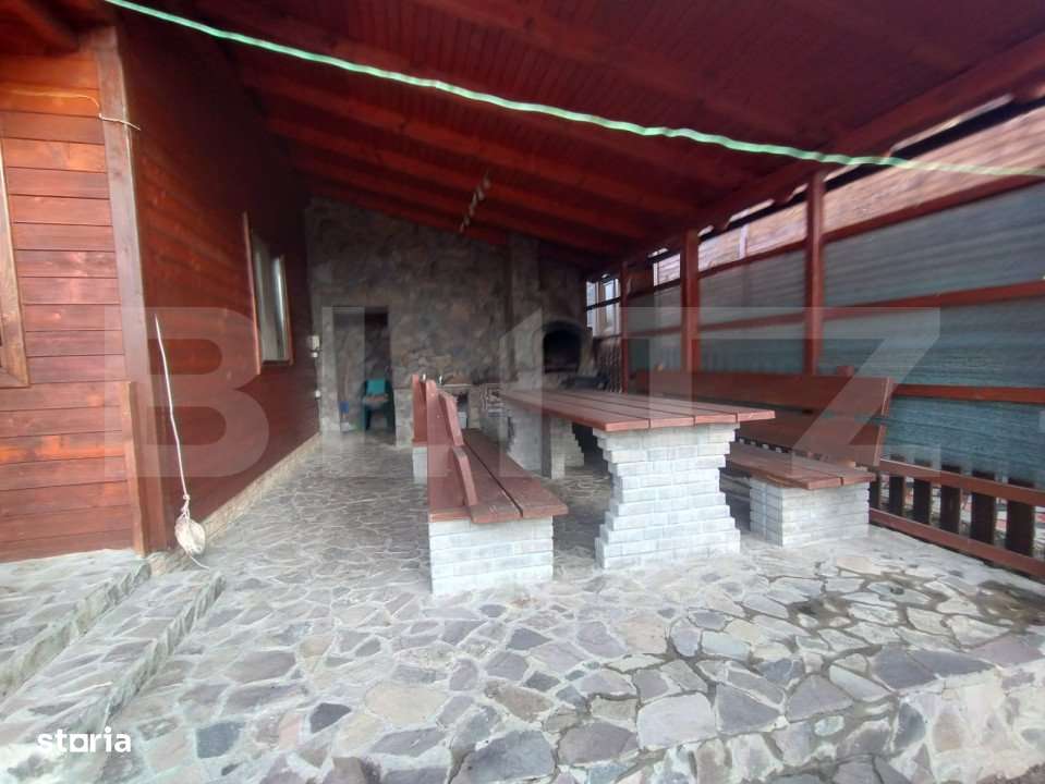 Cabana 2 nivele,90 mp utili,182 mp teren,ciubar,terasa,gratar,Baile Fi - Imagine principală: 3/12