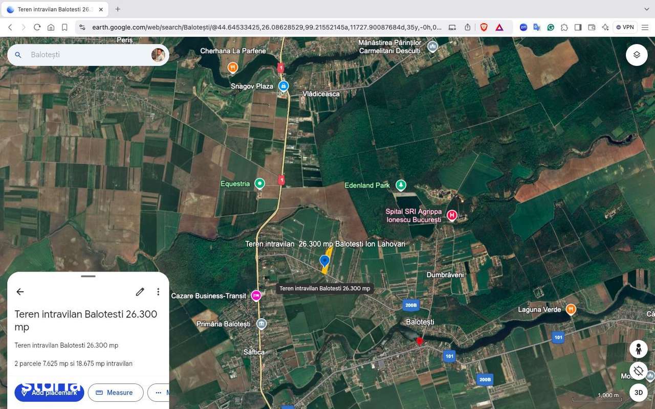 Teren intravilan 26.300 mp Saftica Balotesti - PUZ în lucru-13