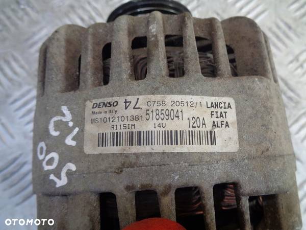 ALTERNATOR FIAT 500 1.2 8v 07- 51859041 MS1012101381 120A - 6