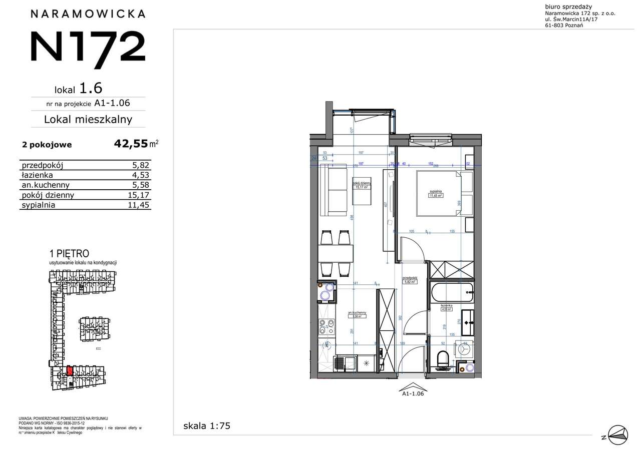 2-pokojowe mieszkanie 42m2 Bezpośrednio - Pełny obrazek: 2/9