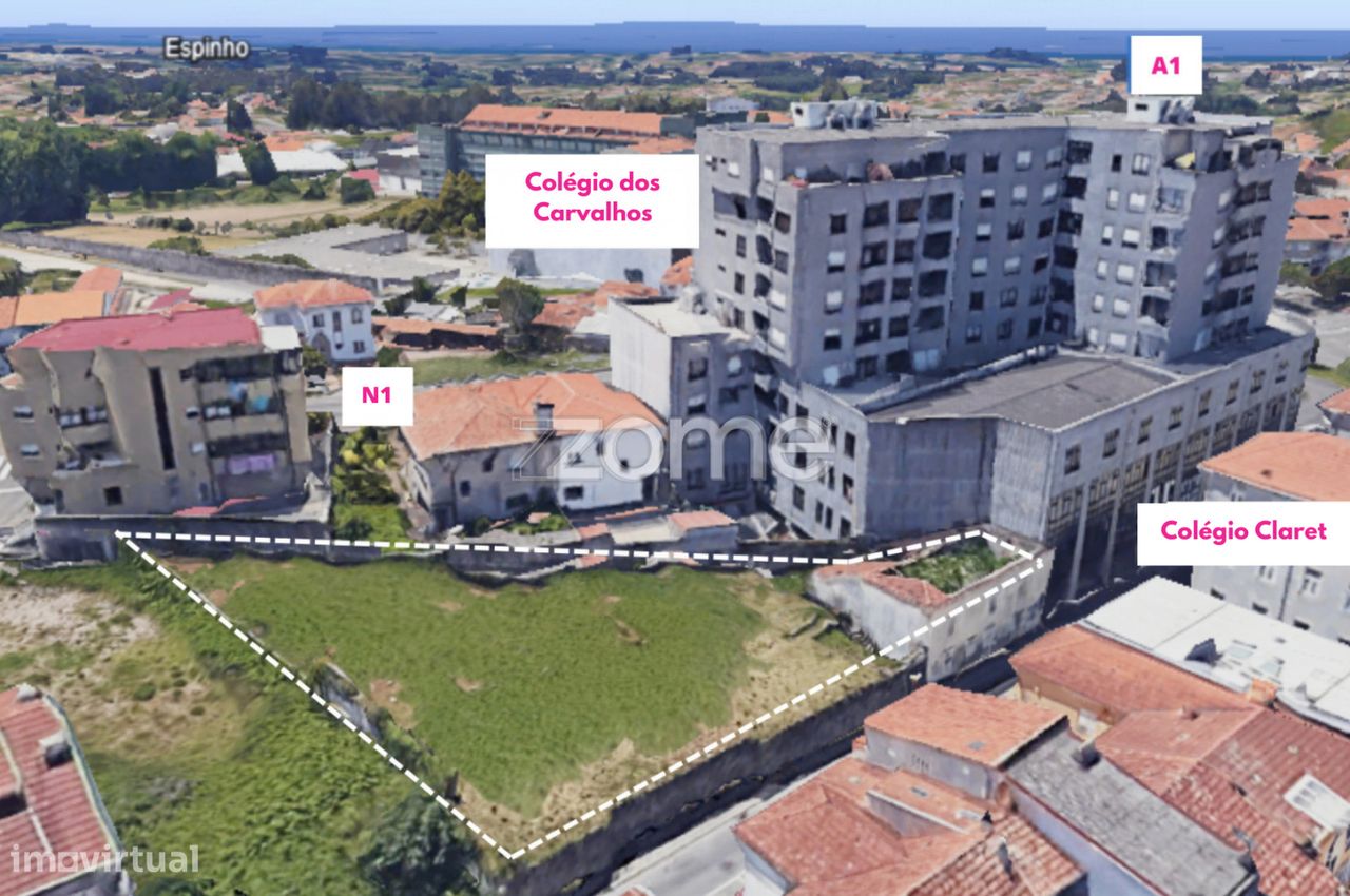 Terreno para construção em altura nos Carvalhos, Vila Nova de Gaia