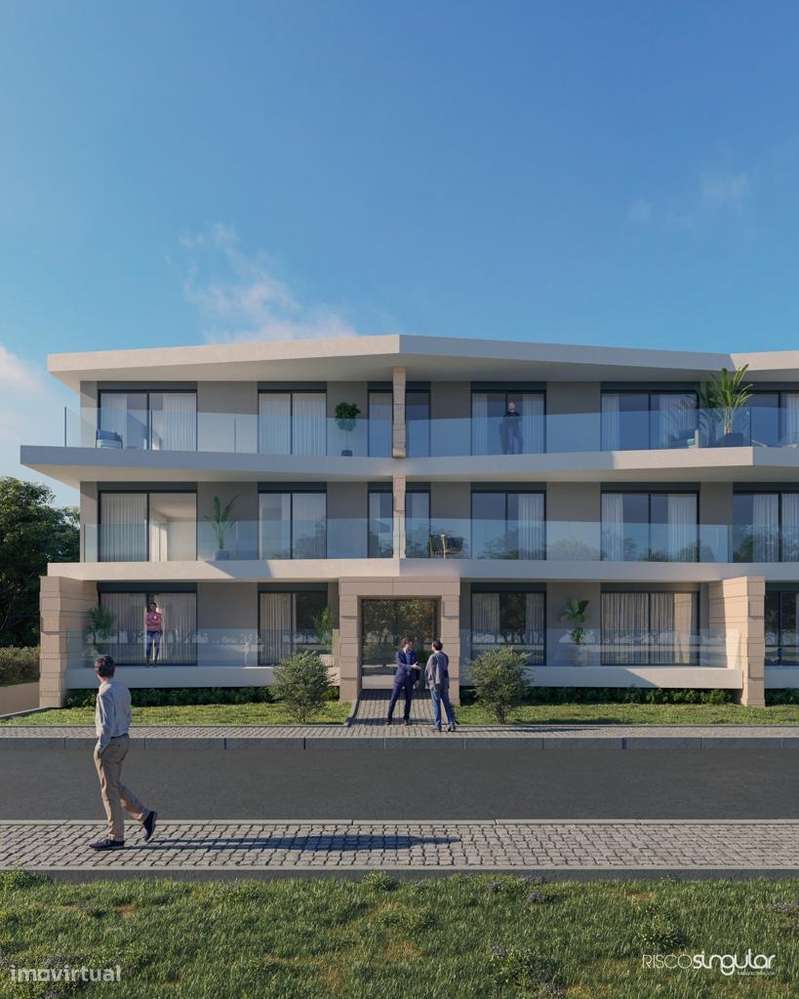 Apartamento T2 em fase de construção c/ 2 frentes e garagem fechada, e-5