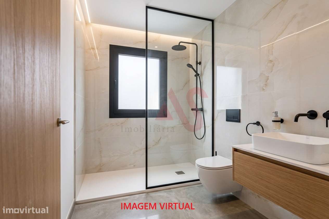 Apartamento T1 NOVO com TERRAÇO, 1 quarto, roupeiro embutido, Infias, - Grande imagem: 5/15