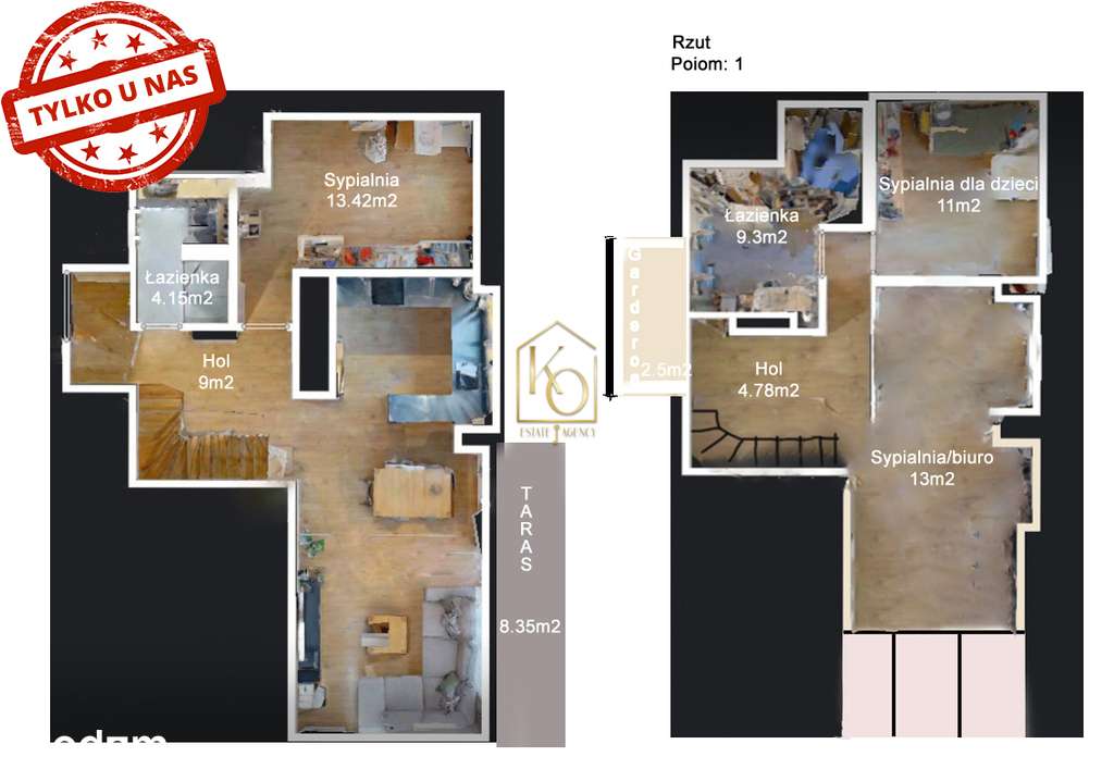 Luksusowy Apartament 2-poziomowy/4 pok/Taras/2X MP-18