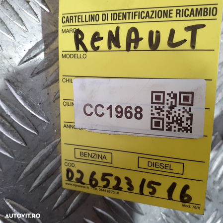 Pompa ABS Renault Clio 3 1.6 16V 65KW Benzina 2005 - 0265231516 - 8200334963 - 6