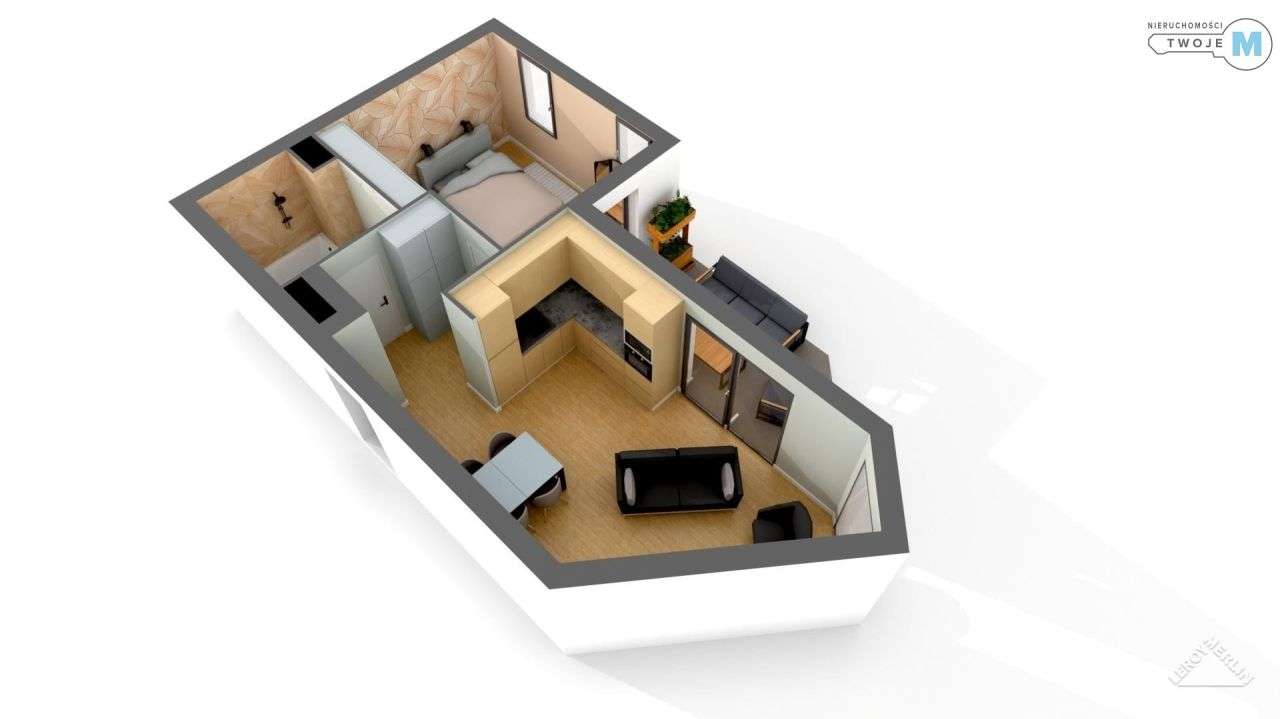 2 pokoje w apartamentowcu z pięknym widokiem - Pełny obrazek: 4/5