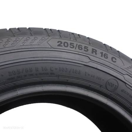 4 x CONTINENTAL 205/65 R16C 107/105T ContiVanContact 200 Lato 2016/18 7 ; 8mm Jak Nowe - 6