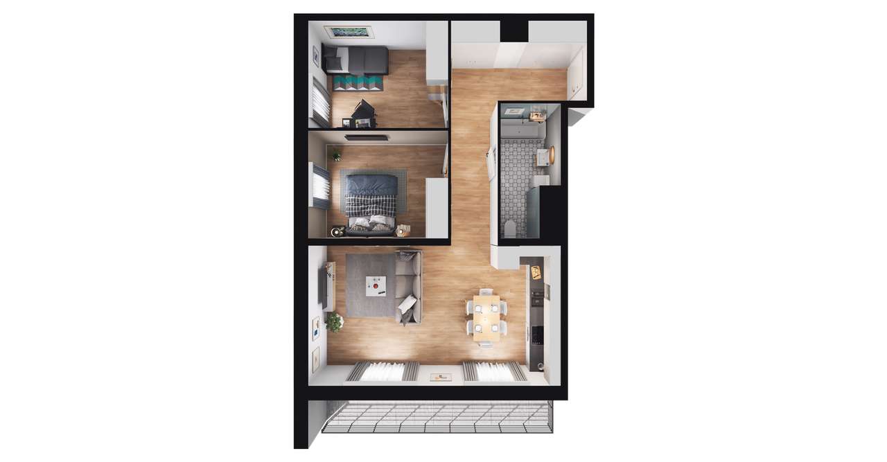 Sedina | apartament 3-pok. | B1.5.3 - Pełny obrazek: 3/9