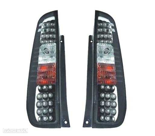 FAROLINS TRASEIROS LED PARA FORD FIESTA 02-08 PRETO - 1