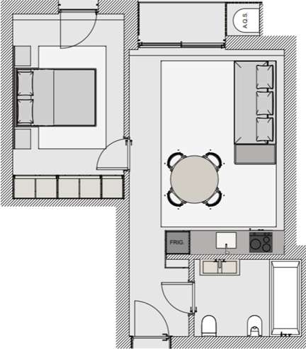 Apartamento T1 Novo na Vila de Prado-11