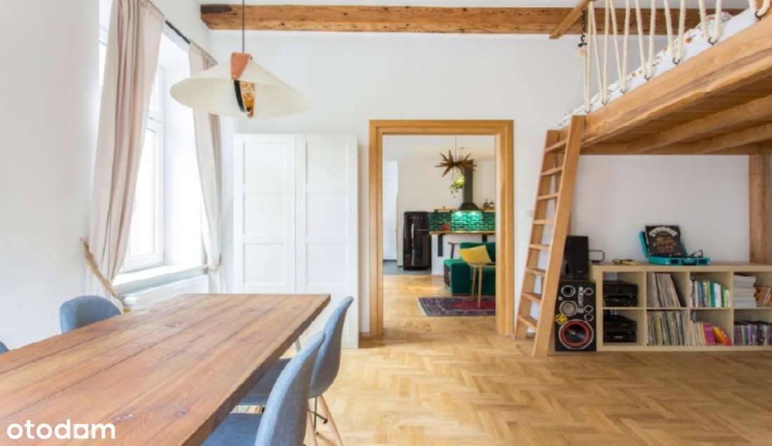 Stare Miasto | 63m2 | 2 pokoje | antresola | balkon | widok na ogród-2