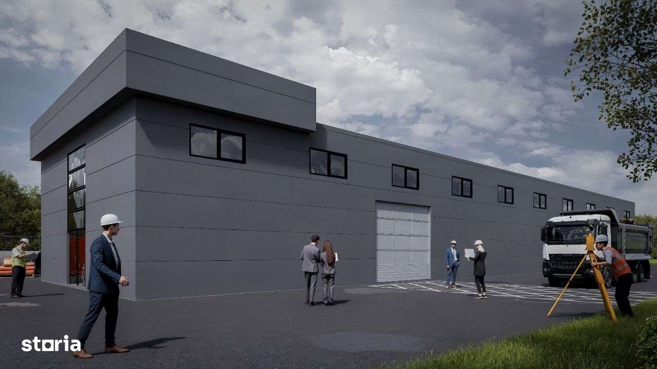 Hală industrială 600 mp | Teren 1.800 mp | Joița –  Acces A1 &A0** - Imagine principală: 3/4